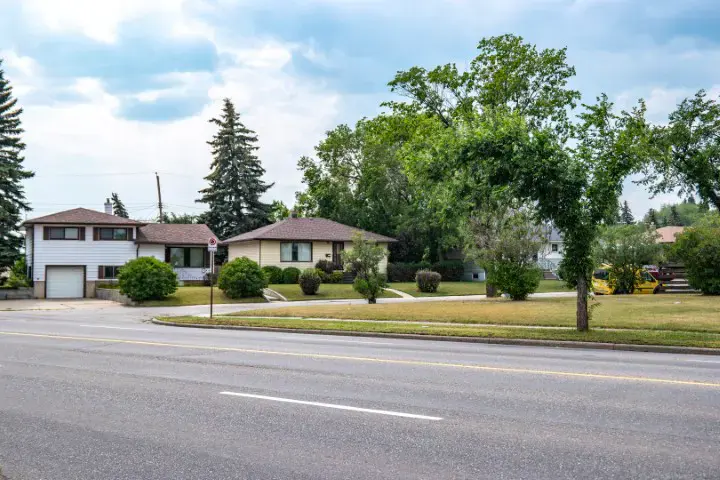 A residential street in Thorncliffe